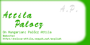 attila palocz business card